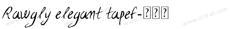 Rawgly elegant tapef字体转换